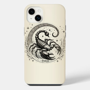 Skorpion Halbmond Astrologie Tierkreiszeichen Skor iPhone 14 Plus Hülle