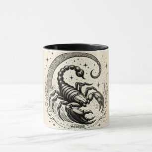 Skorpion Halbmond Astrologie Tierkreiszeichen Skor Tasse