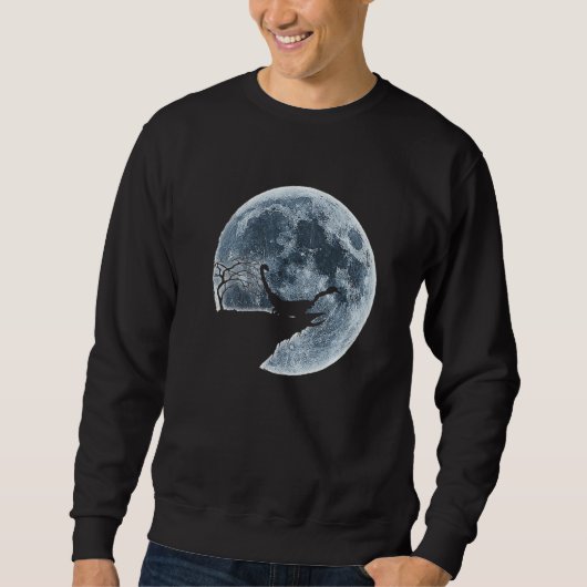 Skorpion Halloween Kostümmond Silhouette Sweatshirt (Vorderseite)