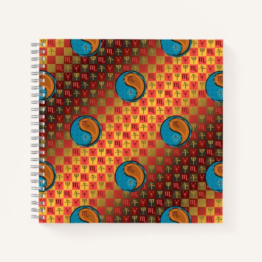 Skorpion & Holzpferd Notizblock (Vorderseite)