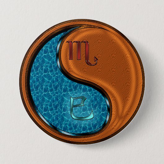 Skorpion & Holzschlange Button (Vorderseite)