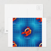 Skorpion Horoskop Postkarte (Vorne/Hinten)