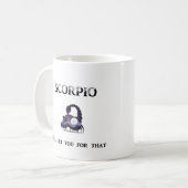Skorpion: Ich erhalte Sie Kaffeetasse (Vorderseite Links)