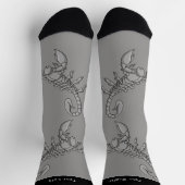 Skorpion Icon Socken (Oben)