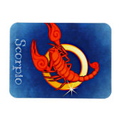Skorpion in Blau Magnet (Horizontal)
