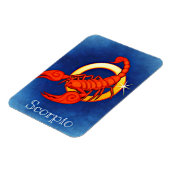 Skorpion in Blau Magnet (Linke Seite)