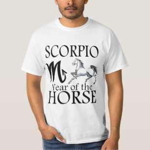 Skorpion Jahr des Pferdes Shirt