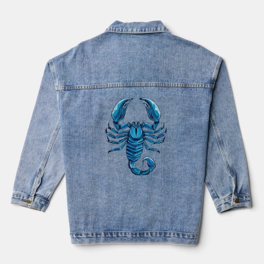 Skorpion Jeansjacke (Rückseite)