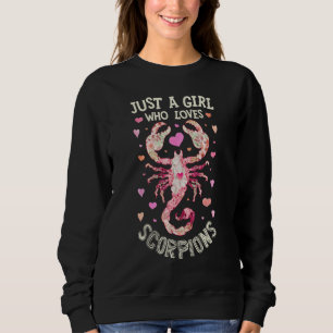 Skorpion Just A Girl, die Skorpione Lieben Bug Ins Sweatshirt