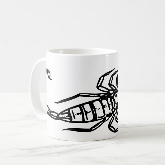 Skorpion Kaffeetasse (Vorderseite Links)