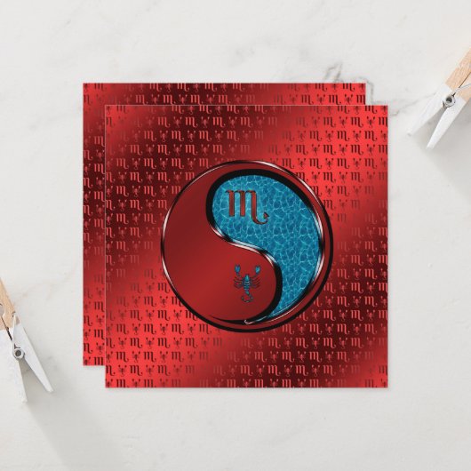 Skorpion Karte (Vorderseite/Rückseite Beispiel)