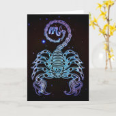 Skorpion Karte (Gelbe Blume)
