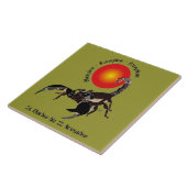 Skorpion Keramik Fotofliese Fliese (Seite)