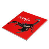 Skorpion Keramik Fotofliese Fliese (Seite)