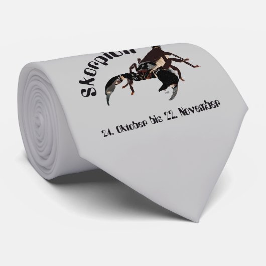 Skorpion Krawatte (Gerollt)