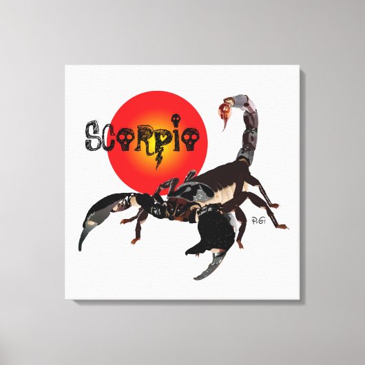Skorpion Leinwand (Vorderseite)