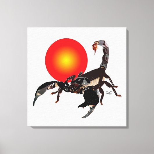 Skorpion Leinwand (Vorderseite)