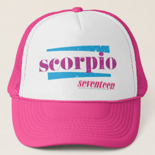 Skorpion lila truckerkappe