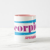 Skorpion lila zweifarbige tasse (Mittel)