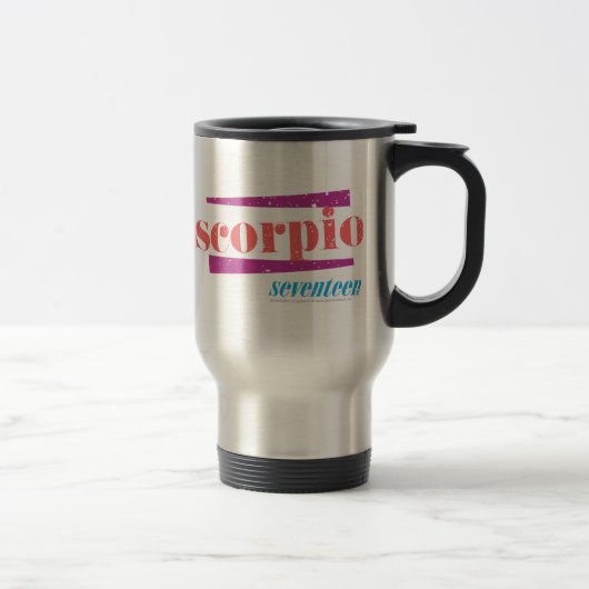 Skorpion LtPink Reisebecher (Rechts)