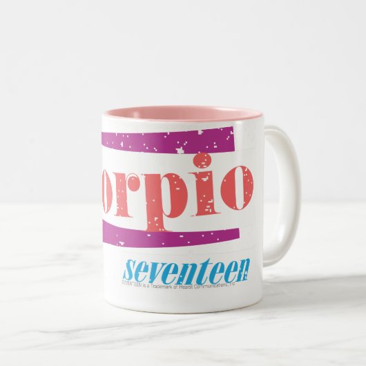 Skorpion LtPink Zweifarbige Tasse (VorderseiteRechts)