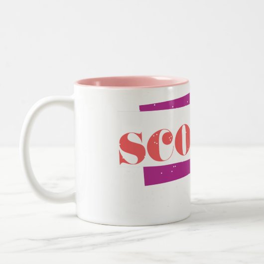 Skorpion LtPink Zweifarbige Tasse (Links)
