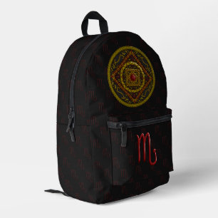 Skorpion-Mandala Bedruckter Rucksack