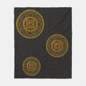 Skorpion Mandala Fleece-Decke Fleecedecke (Vorderseite)