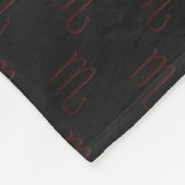 Skorpion Mandala Fleece-Decke Fleecedecke (Ecke)