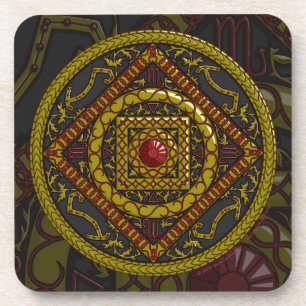 Skorpion Mandala Untersetzer