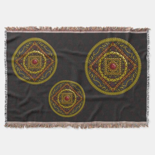 Skorpion-Mandala-Wurfdecke Decke (Vorderseite)