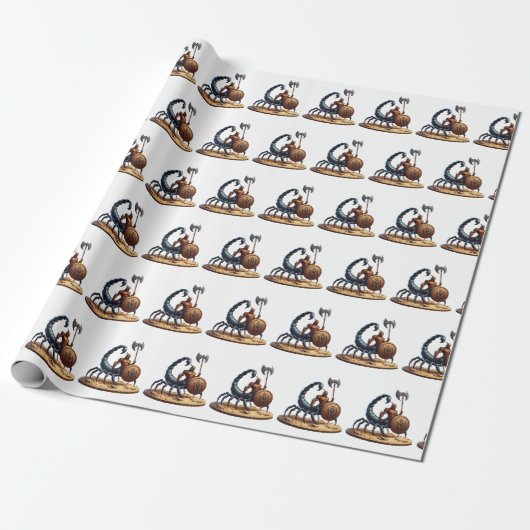 Skorpion Mann Geschenkpapier (Ungerollt)