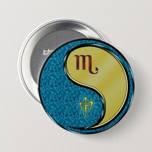 Skorpion & Metallaffe Button (Vorne & Hinten)