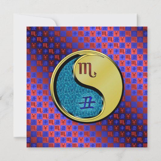 Skorpion & Metallener Ochse Karte (Vorderseite)
