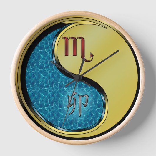 Skorpion & Metallhase Uhr (Vorderseite)
