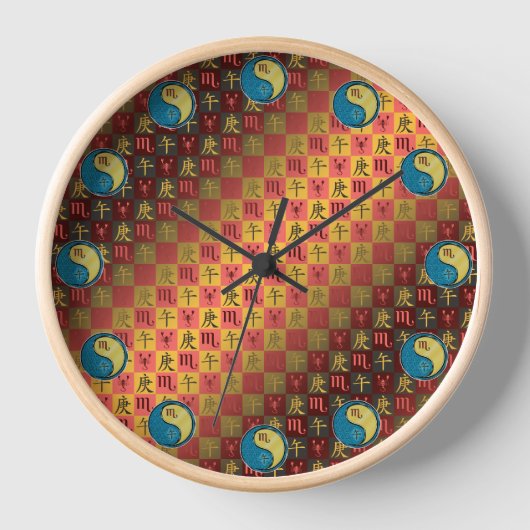 Skorpion & Metallpferd Uhr (Vorderseite)