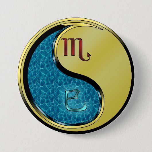 Skorpion & Metallschlange Button (Vorderseite)