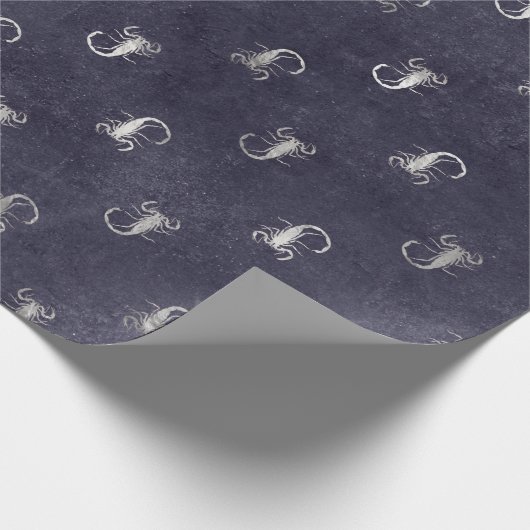 Skorpion Muster Geschenkpapier (Ecke)