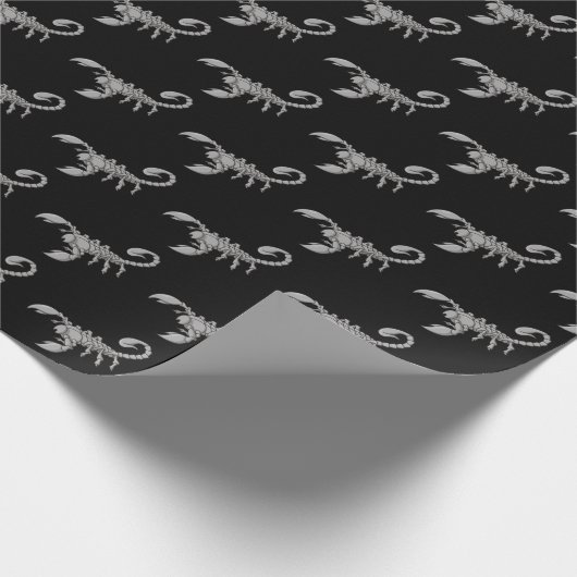 Skorpion Muster Geschenkpapier (Ecke)