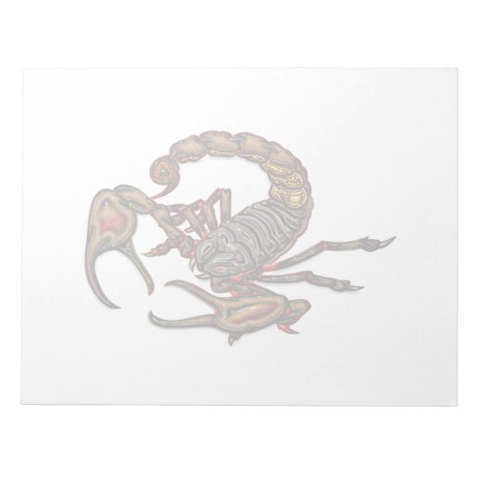 Skorpion Notizblock (Vorderseite)