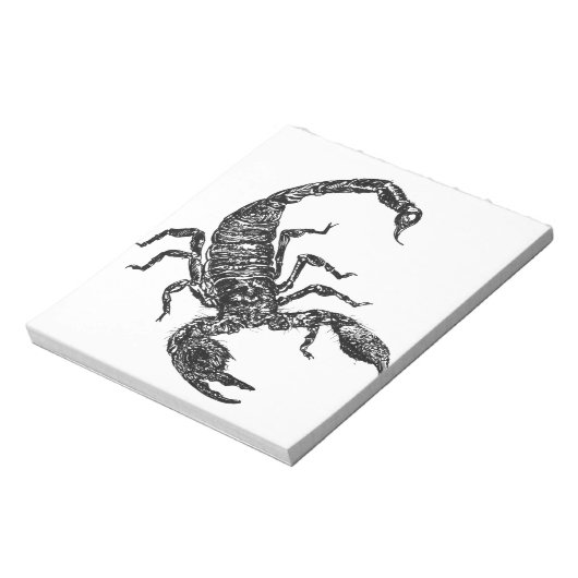 Skorpion Notizblock (Rotiert)