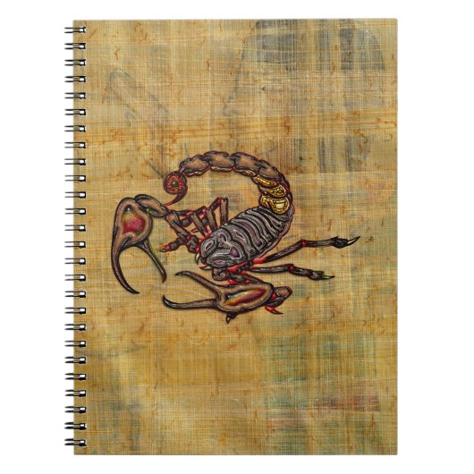 Skorpion Notizblock (Vorderseite)