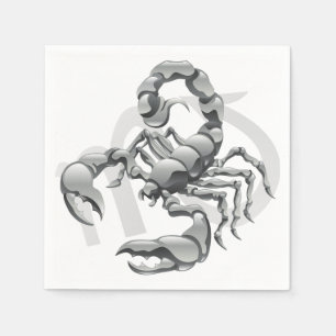 Skorpion-Papier Napkins Serviette