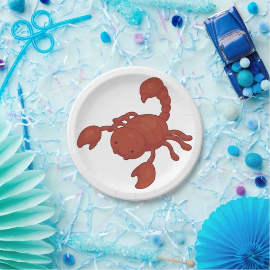 Skorpion Pappteller (Party)
