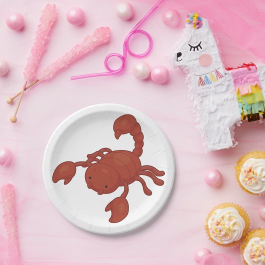 Skorpion Pappteller (Party)