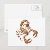 Skorpion Postkarte (Vorne/Hinten)