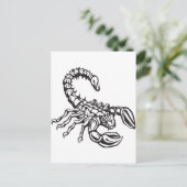 Skorpion Postkarte (Stehend Vorderseite)