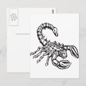 Skorpion Postkarte (Vorne/Hinten)