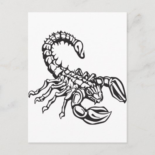 Skorpion Postkarte (Vorderseite)