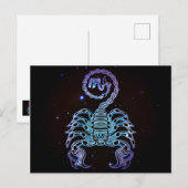 Skorpion Postkarte (Vorne/Hinten)